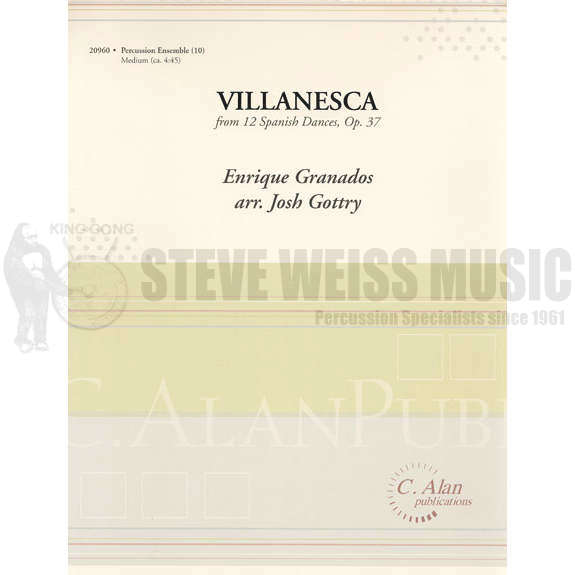 Granados-Villanesca arr. Gottry (SP)-B/V/X/3M/2T/P