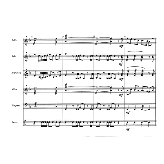 Gregory-Here Drums Santa Claus (SP)-B/V/X/M/4T/P/opt. handbells