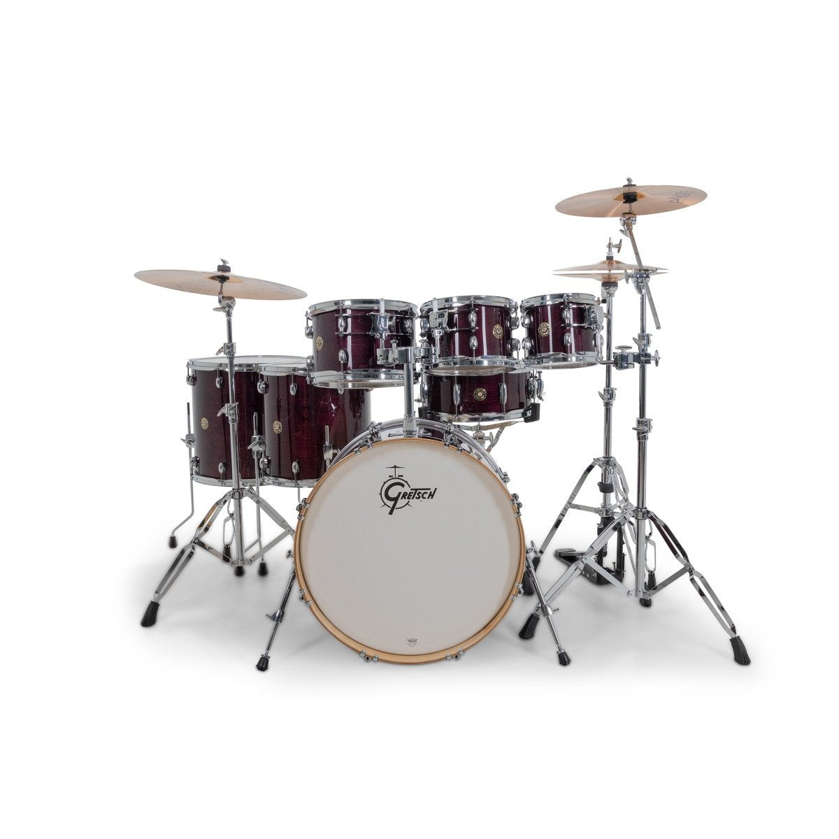 Gretsch Catalina Maple 7-piece Drum Set cm2-e627-pg Front