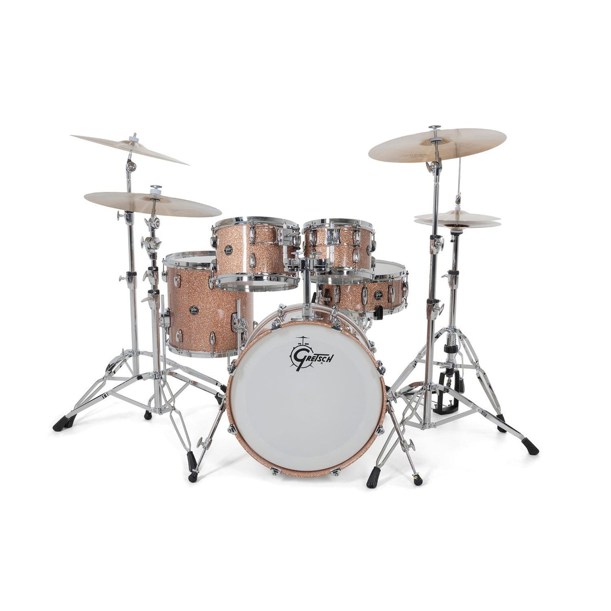 Gretsch Renown 5 Piece Drum Set Front rn2-e605-csp