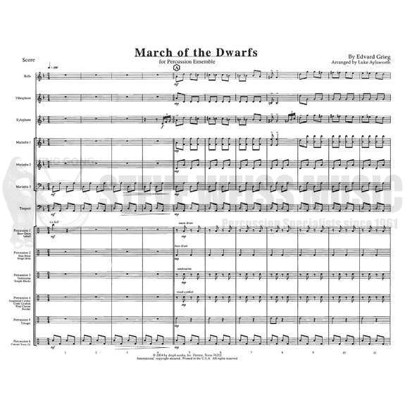 Grieg-March of the Dwarfs arr. Aylsworth B/V/X/2M/4T/P SP