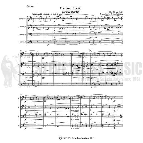 Grieg/Mathiesen-The Last Spring, op. 34 (SP)-4M
