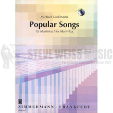 Grossmann-Popular Songs for Marimba (w/CD)