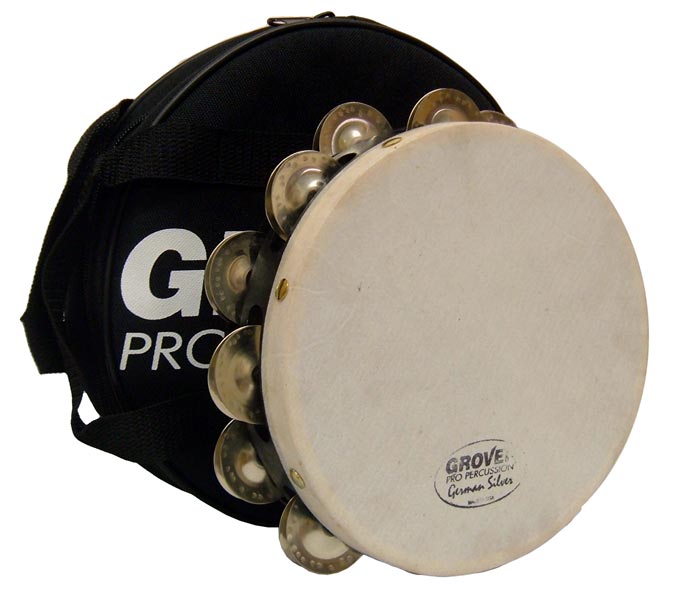 Grover 08" Projection-Plus Double Row Tambourine - German Silver