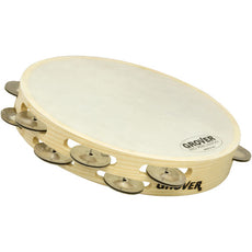 Grover 10" Bantamweight Double Row Tambourine - German Silver