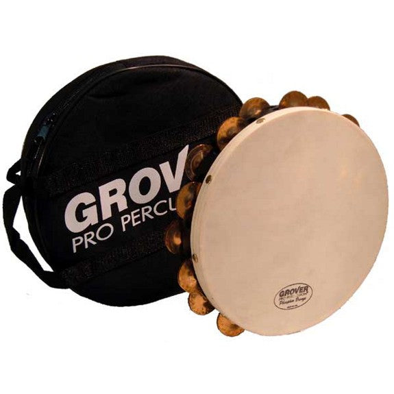 Grover 10" Projection-Plus Double Row Tambourine - Phosphor Bronze