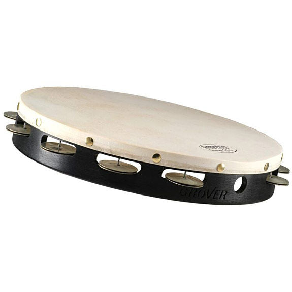 Grover 12" Projection-Plus Single Row Tambourine - German Silver