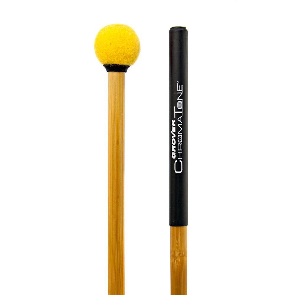 Grover ChromaTone II TMB-C14 Lite General Timpani Mallets Citrine Yellow Vertical