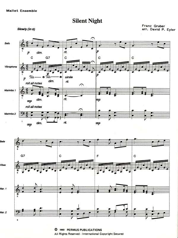 Gruber-Silent Night (SP) arr. Eyler