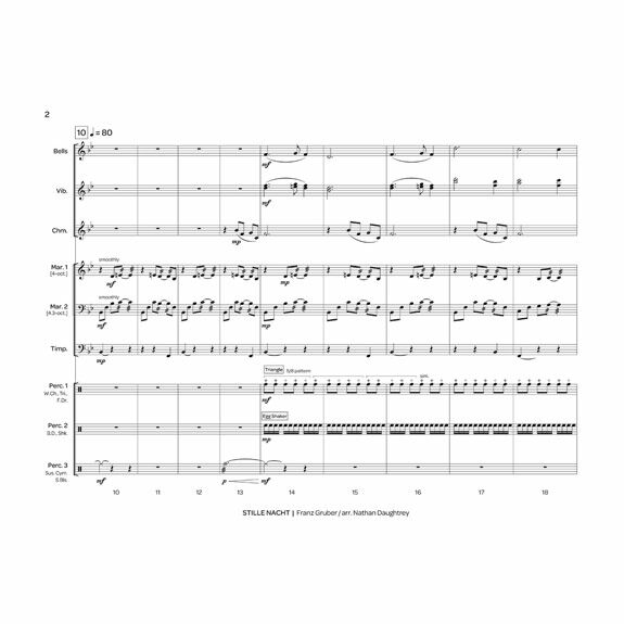 Gruber-Stille Nacht ("Silent Night") arr. Daughtrey (SP)  (PERC. ENS. VERSION)