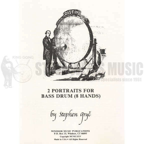 Gryc-2 Portraits for Bass Drum (8 hands)