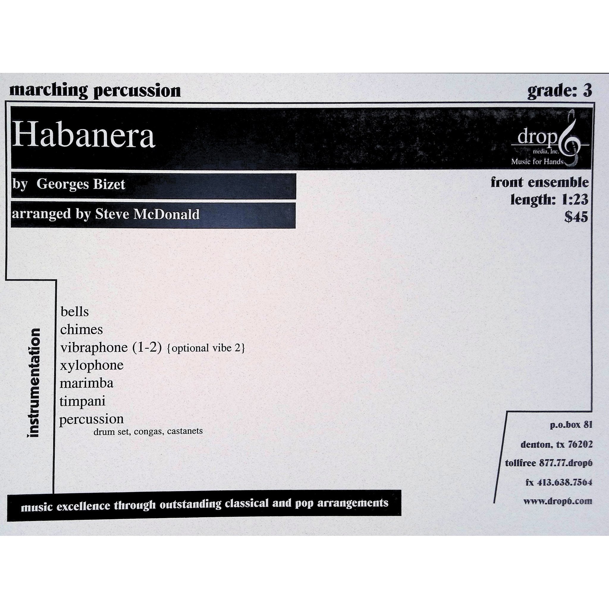 Habanera by Georges Bizet Arranged by Macdonald