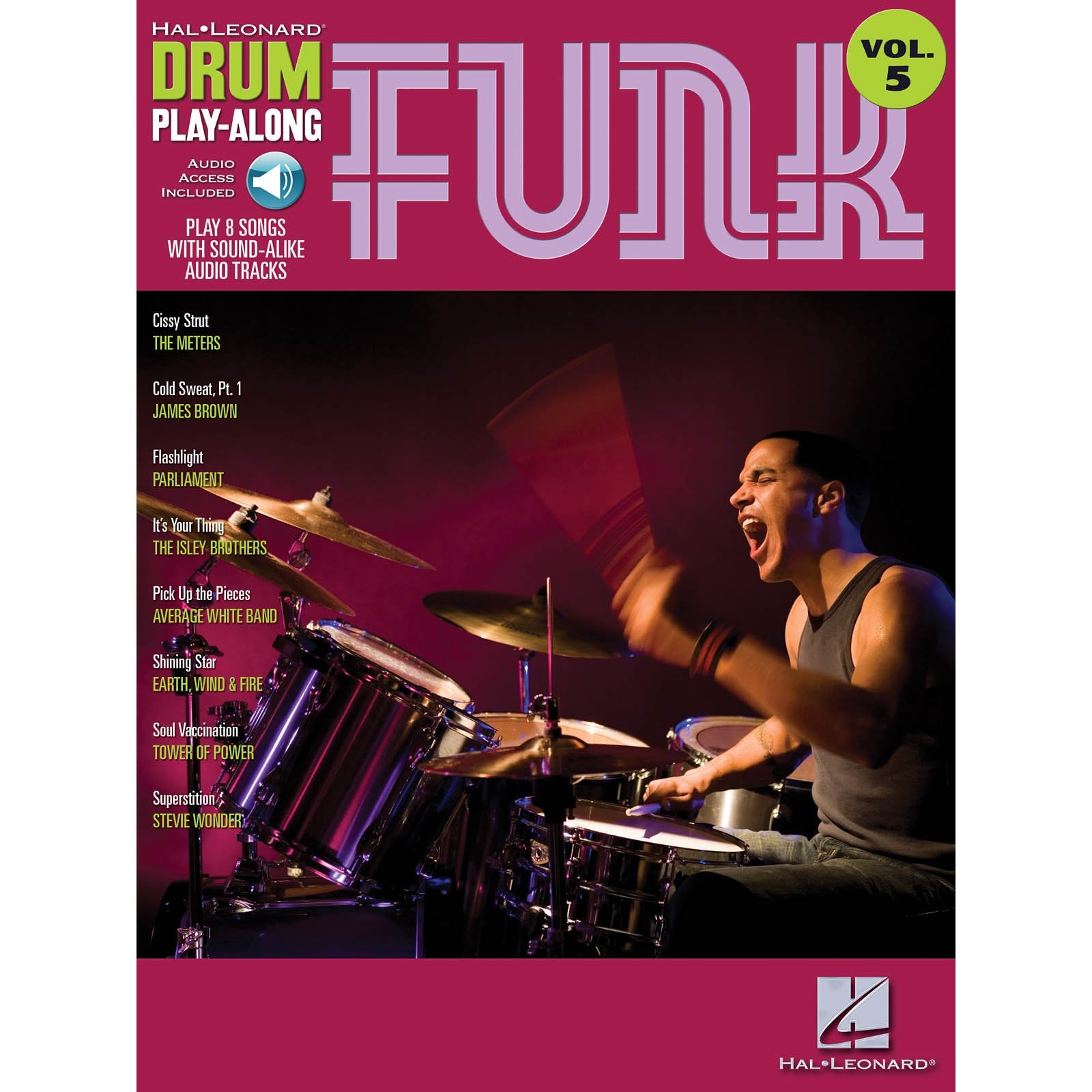 Hal Leonard-Drum Play-Along Funk vol. 5 (bk/cd)