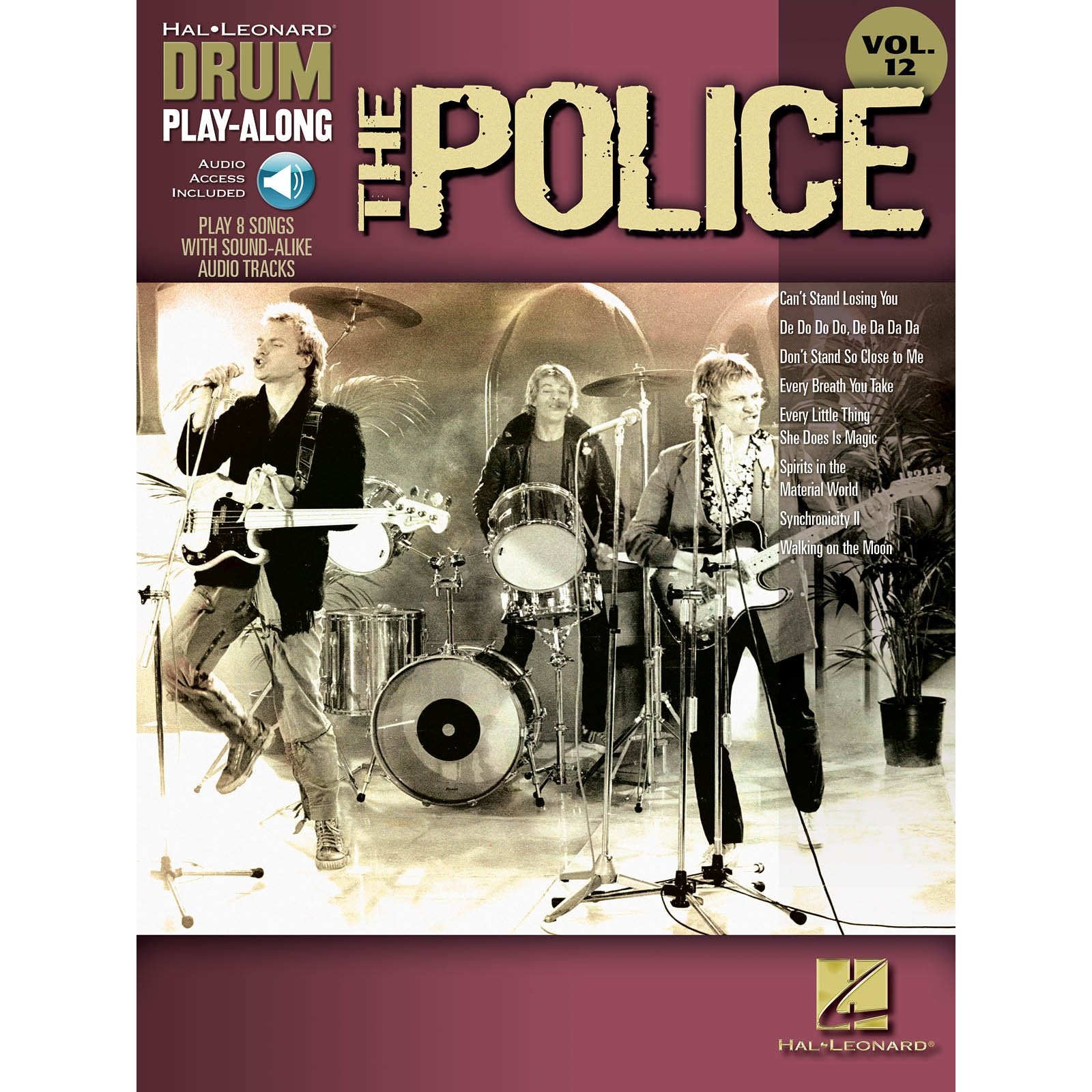Hal Leonard Drum Play-Along-The Police vol. 12 (Audio Access Included)