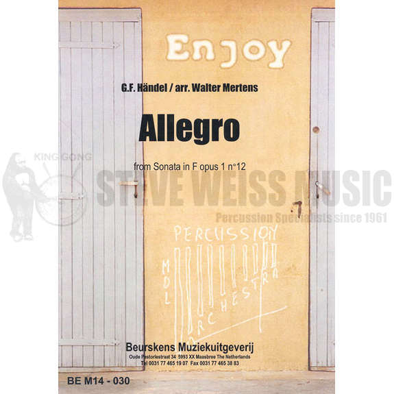 Handel-'Allegro' from Sonata in F arr. Mertens (SP-5)-5M
