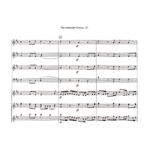 Handel-Hallelujah Chorus arr. Beck (SP)-B/V/C/X/4M/2T/P