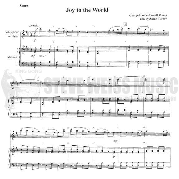 Handel-Joy to the World arr. Turner (SP)-V or FL/1-4M