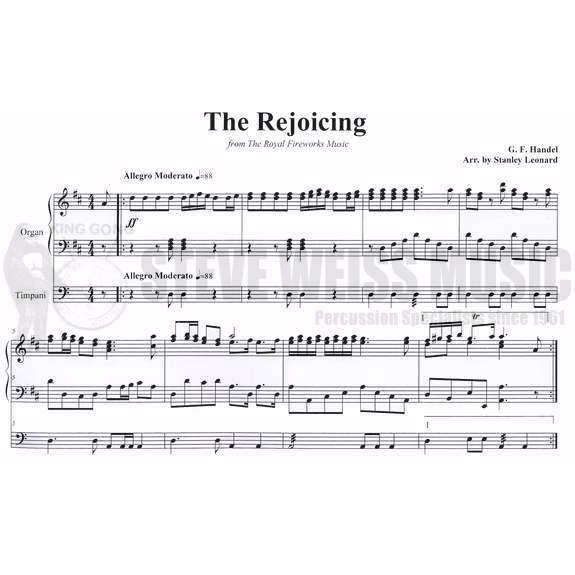 Handel-Rejoicing, The arr. Leonard-(SP)-4T/OR