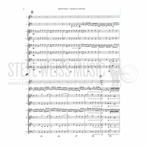 Handel-Water Music (Alla Hornpipe-Suite No. 2 in D major) arr. Herndon (SP)-B/2V/X/2M