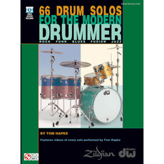 Hapke-66 Drum Solos (BOOK W/DVD)