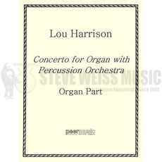 Harrison-Concerto for Organ with Perc. Orch. (Organ part) B/V/C/Cel./P/PN/OR