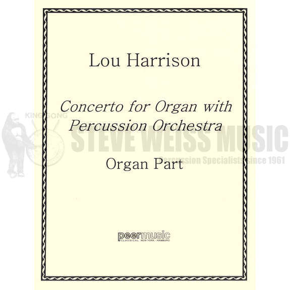 Harrison-Concerto for Organ with Perc. Orch. (Organ part) B/V/C/Cel./P/PN/OR