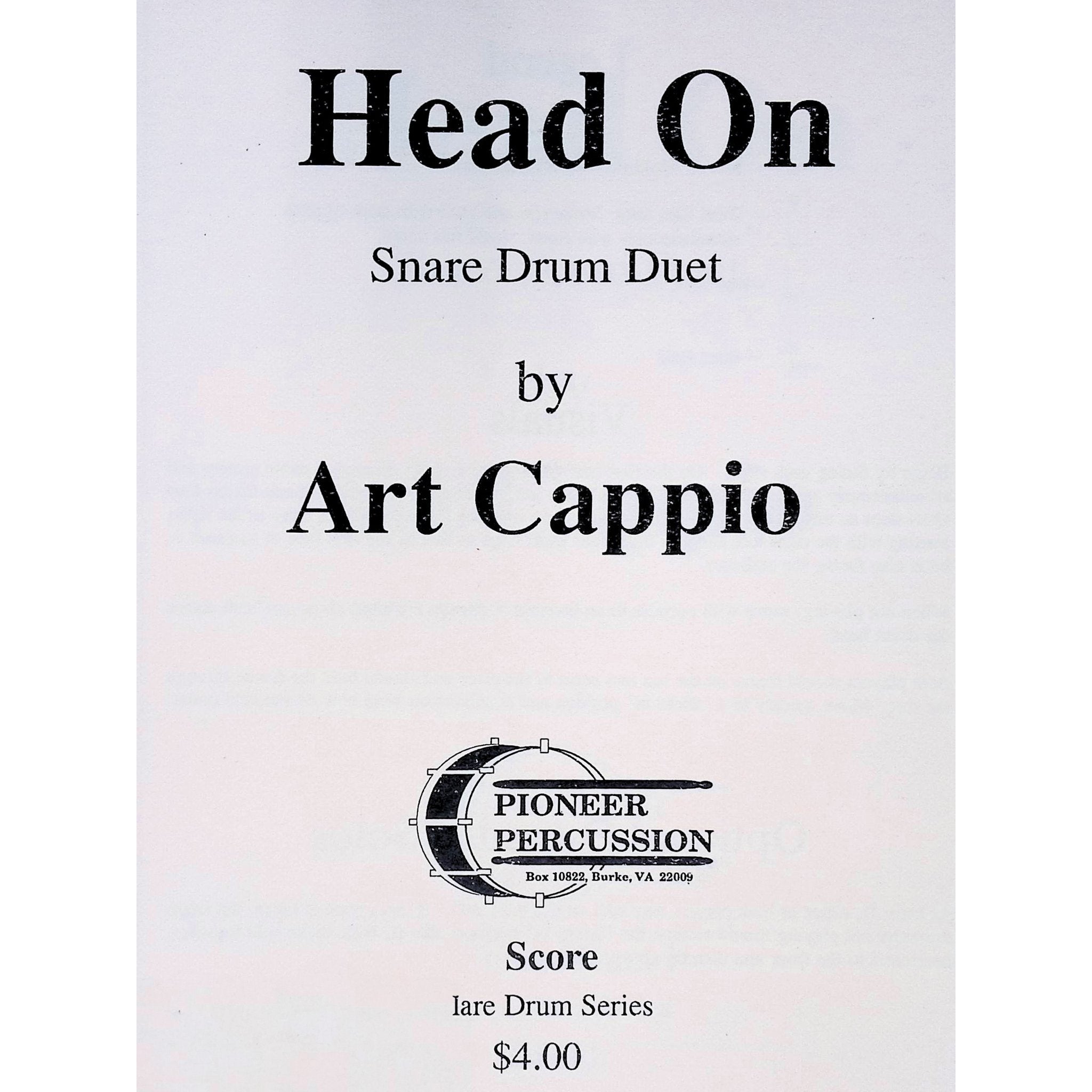 Head On by Art Cappio