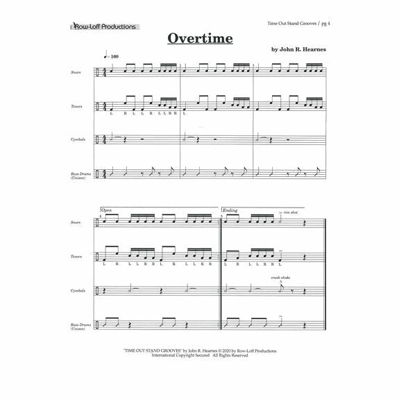 Hearnes-Time Out Stand Grooves (SP)-Drumline (Online Audio Included)