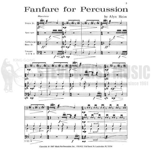 Heim-Fanfare for Percussion-P/T