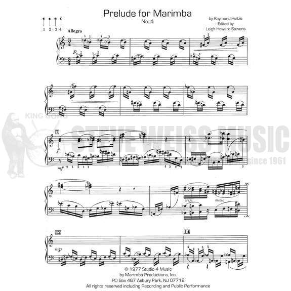 Helble-Preludes for Marimba (4,5,6)-M