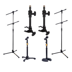 Hercules Drum Set Microphone Stand Bundle