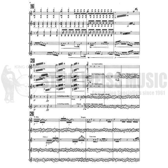 Heussenstamm-Holiday for Percussion-P/3T/M/V/X/B/C
