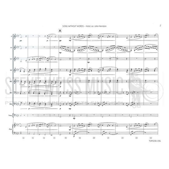 Holst-Song Without Words arr. Herndon (SP)-B/2V/4M/2T/P