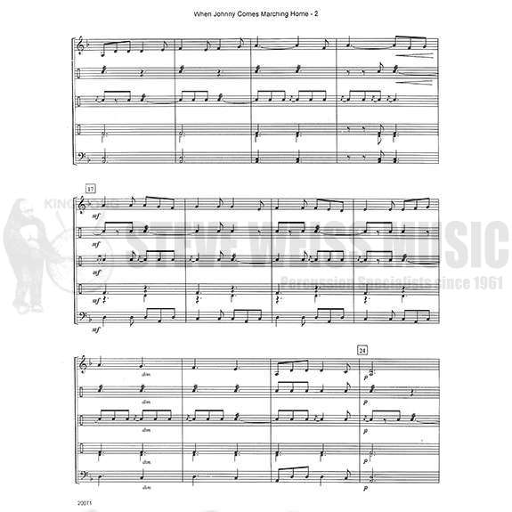 Houllif (arr.)-When Johnny Comes Marching Home (SP)-B or V/X or