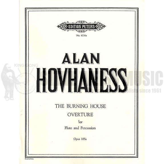 Hovhaness-Burning House Overture (SP)-P/3T/B/X/2M/FL