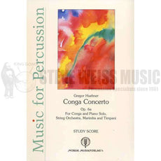 Huebner-Conga Concerto Op.6a (StS)-Solo conga/PN/M/4T/ String orch.