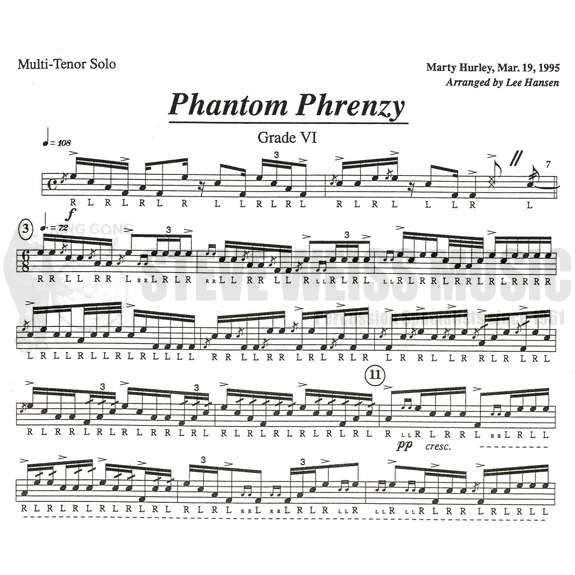 Hurley-Phantom Phrenzy (Tenor Solo) arr. Hansen-Quads