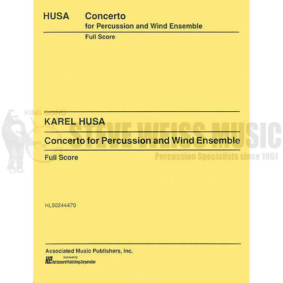 Husa-Concerto/Perc/Wind Ens (S)-P/3T/V/M/X/2B/2C/Wind Ensemble