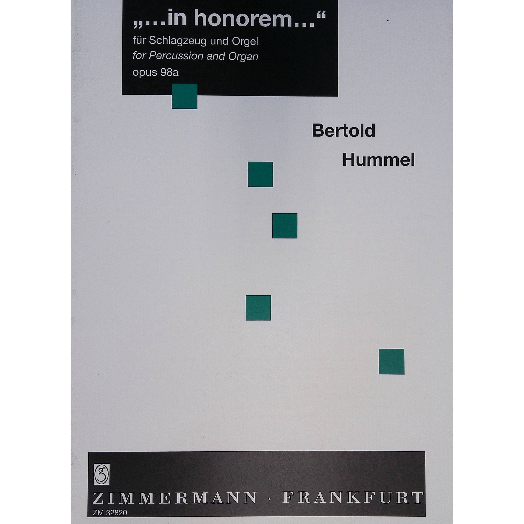 In Honorem by Bertold Hummel