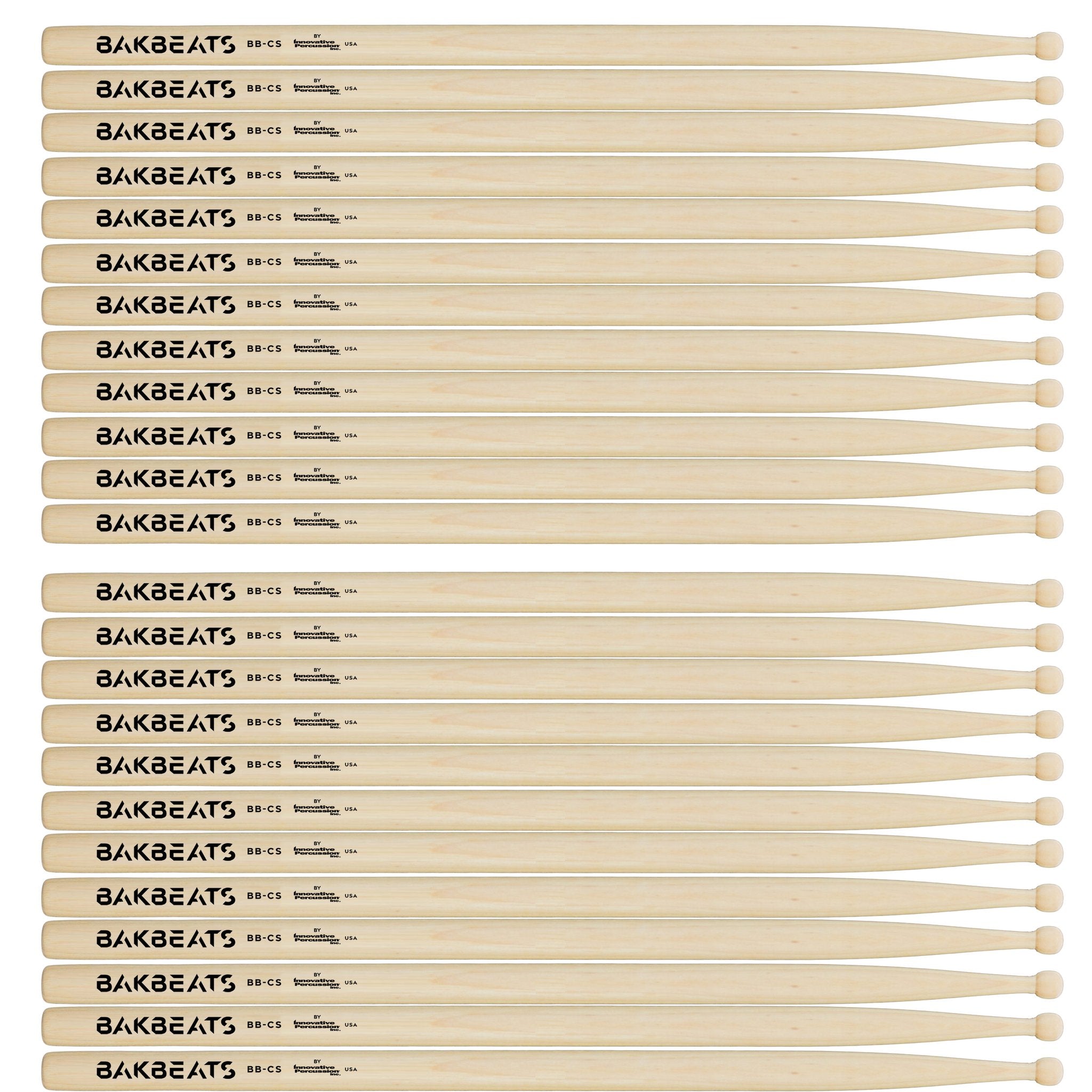 Innovative BB-CS Bakbeats Concert Snare Drumsticks (12 Pair) brick