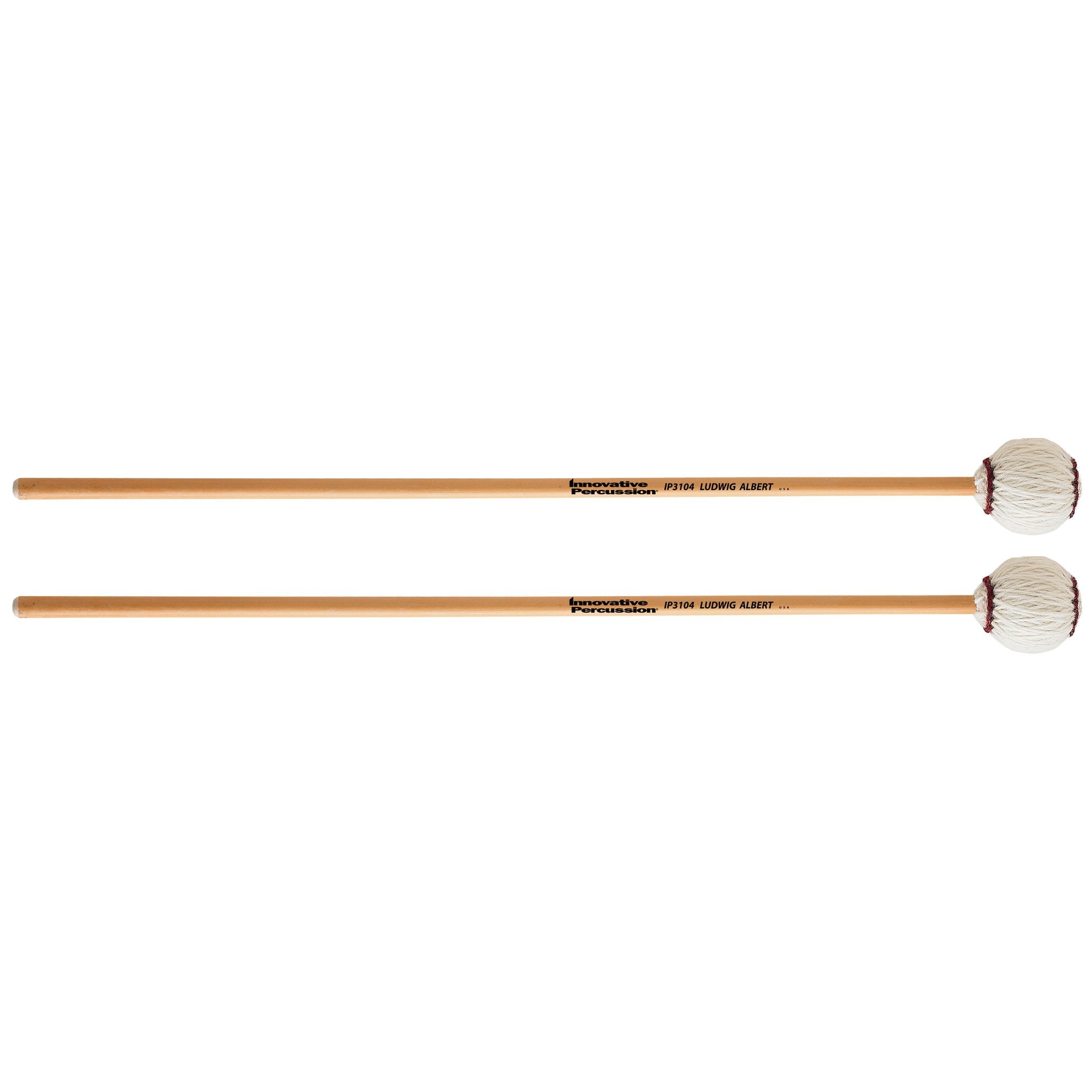 Innovative Ludwig Albert IP3104 Medium Soft Rattan Marimba Mallets Pair