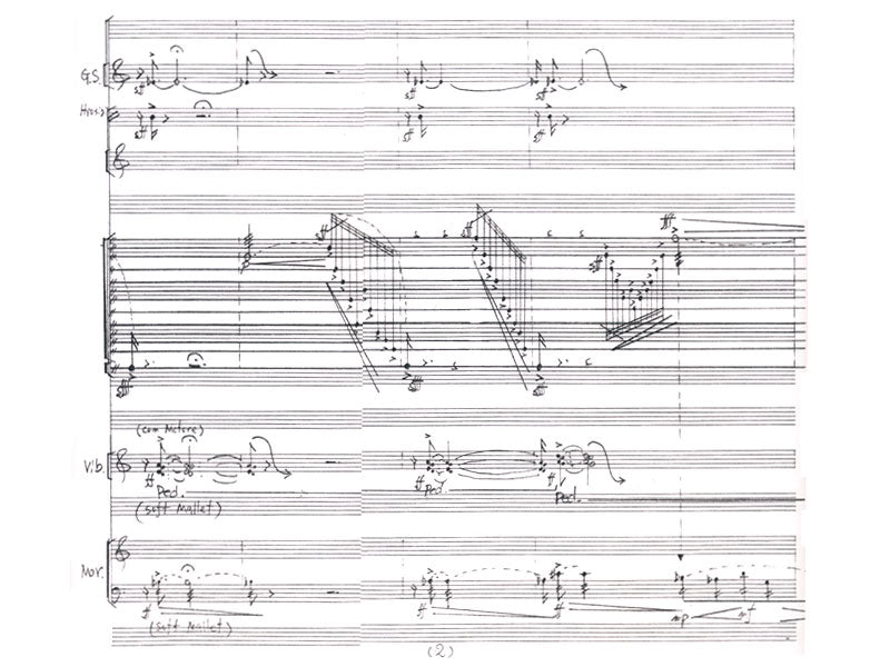 Ishii-For Lily: Paraphrase on Thirteen Drums PERFORMANCE SET (set of five scores)-M/V/P