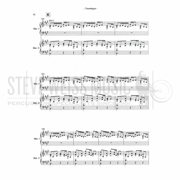 Izzo-Travelogue for Marimba Duo (SP)-2M