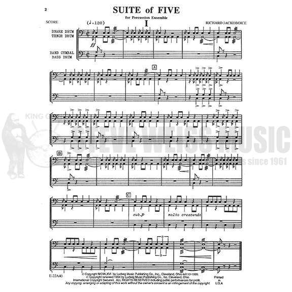 Jackoboice-Suite of Five-P/M/X/T