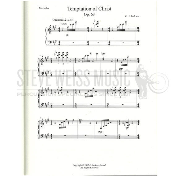 Jackson - Temptation of Christ Op. 63-M