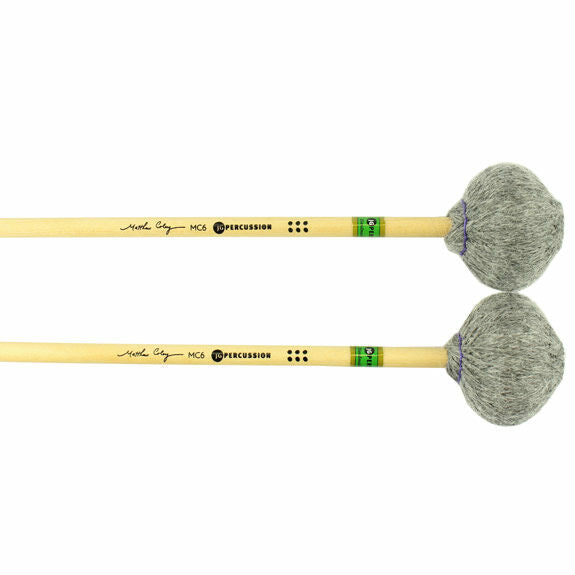 JGpercussion Matthew Coley MC6B Marimba Mallets - Very Soft / Bass