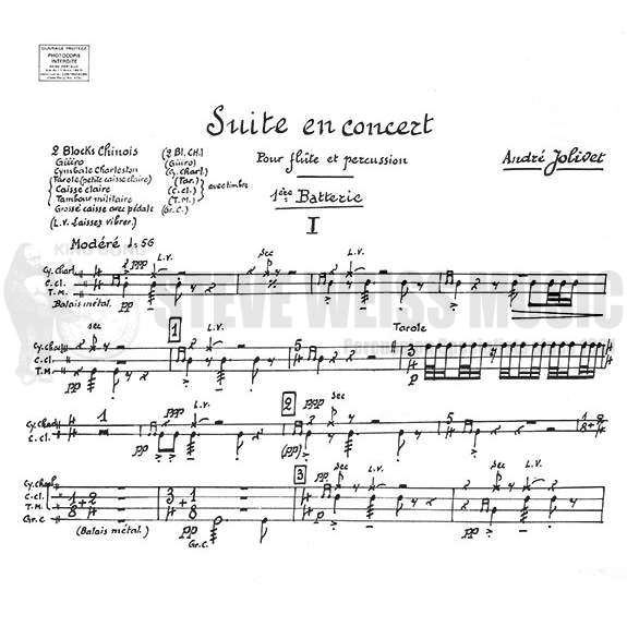 Jolivet-Suite en Concert (P)-P/Solo FL OS