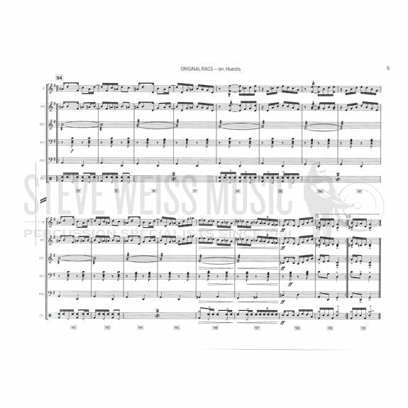 Joplin/Daniels-Original Rags arr. Huestis (SP)-X/3M/opt. DS