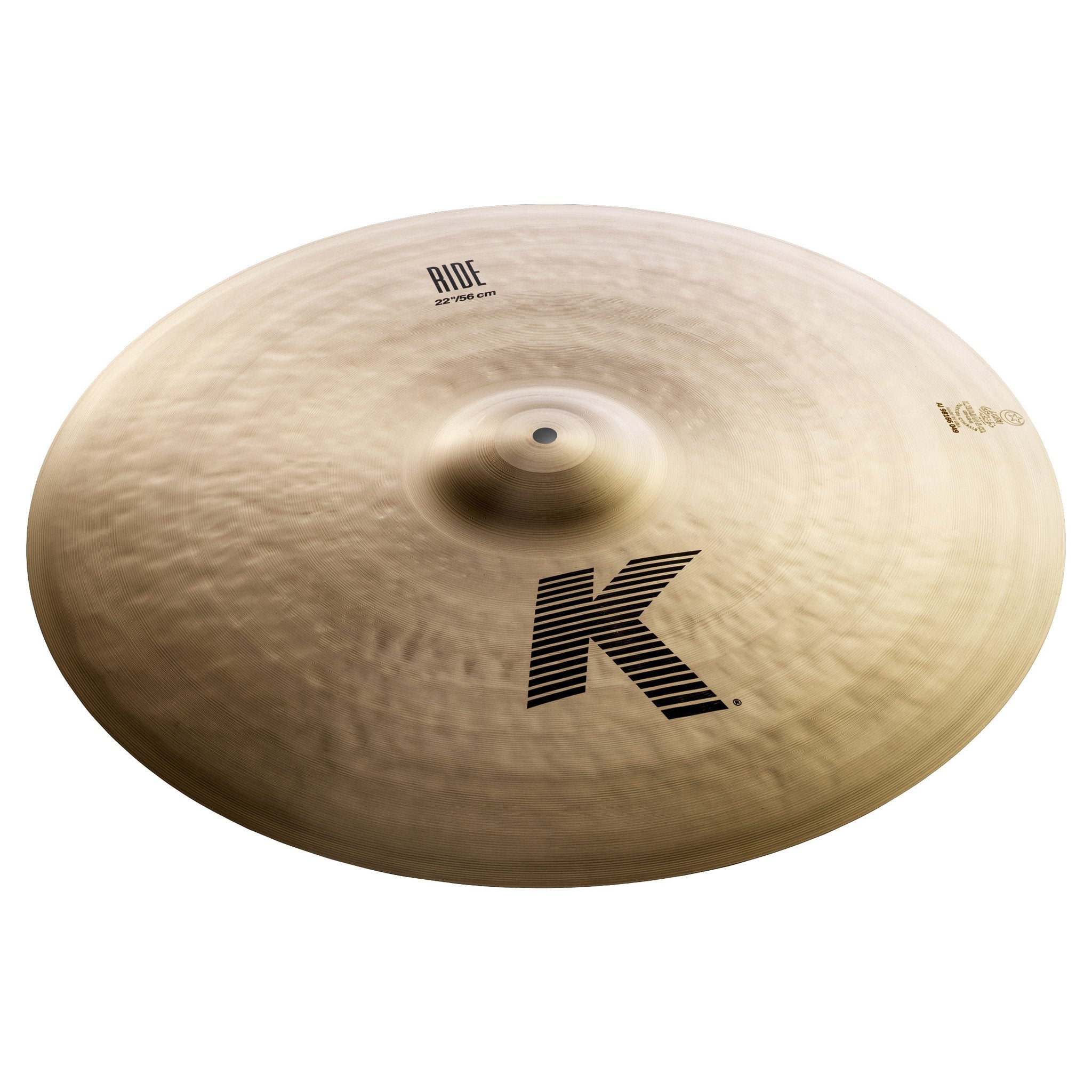 K0819 Zildjian 22 K Ride Top view angle