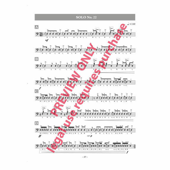 Karas-Tribute to Charley – 50 Rudimental Solos